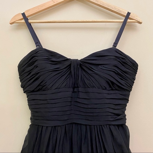 BCBG Black Silk Sweetheart Strapless Mini Cocktail Party Dress Women’s 4/Small - Picture 1 of 7